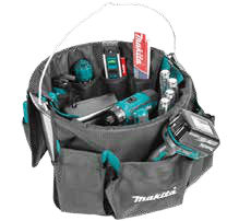 Bucket tote 19 pocket tool organiser